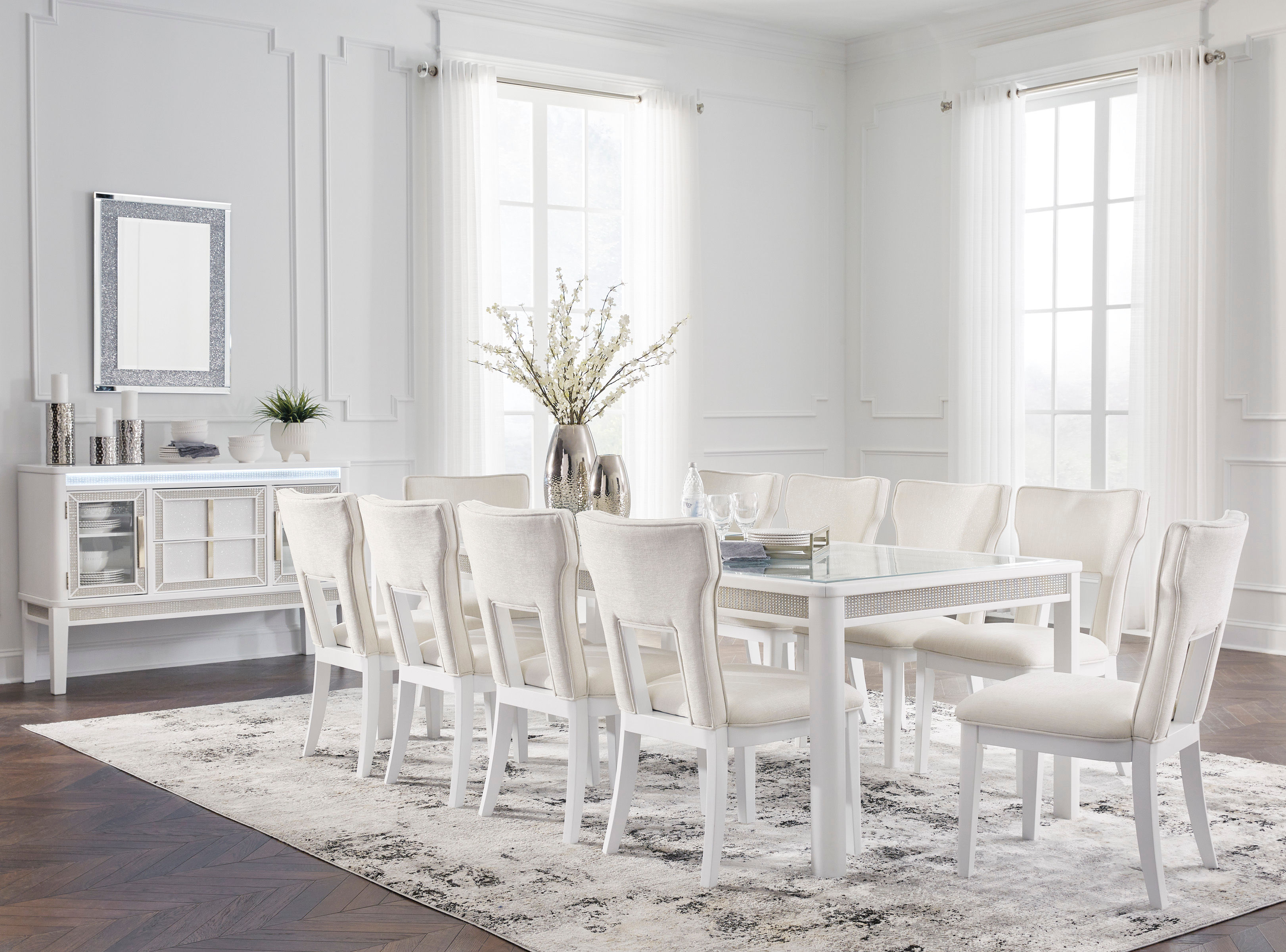 Chalanna RECT Dining Room EXT Table & 6 Chairs