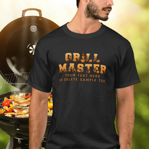 GRILL MASTER Personalized BBQ T-Shirt