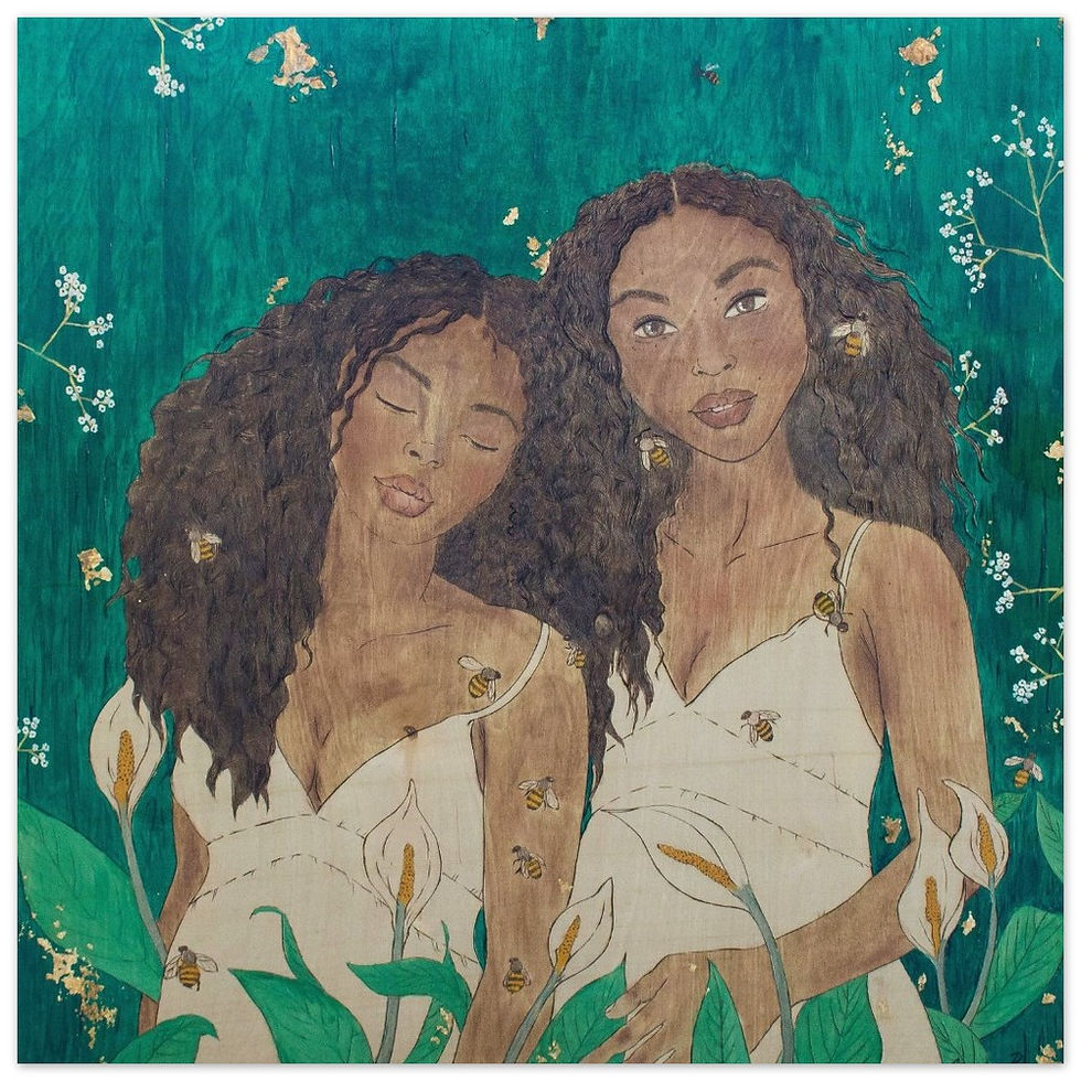 Thumbnail: Emerald Grace | Wood Print Reproduction