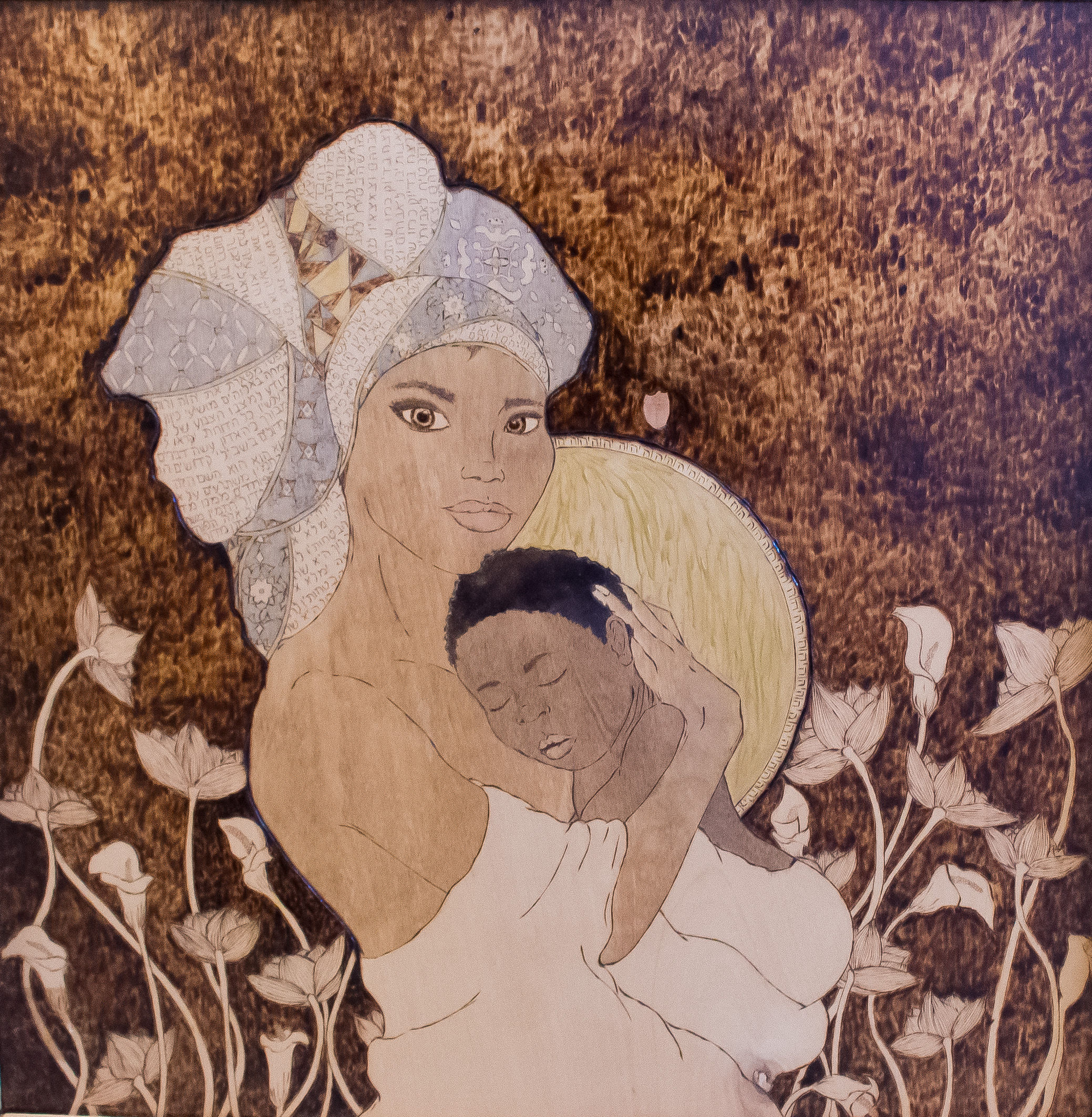 Yeshua & Mary | Wooden Reproduction