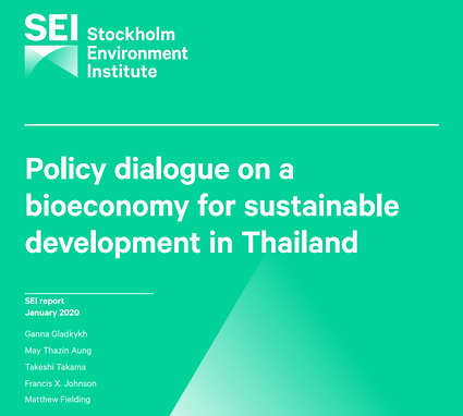 Policy dialogue and on a bioeconomy for sustainable development in Thailand