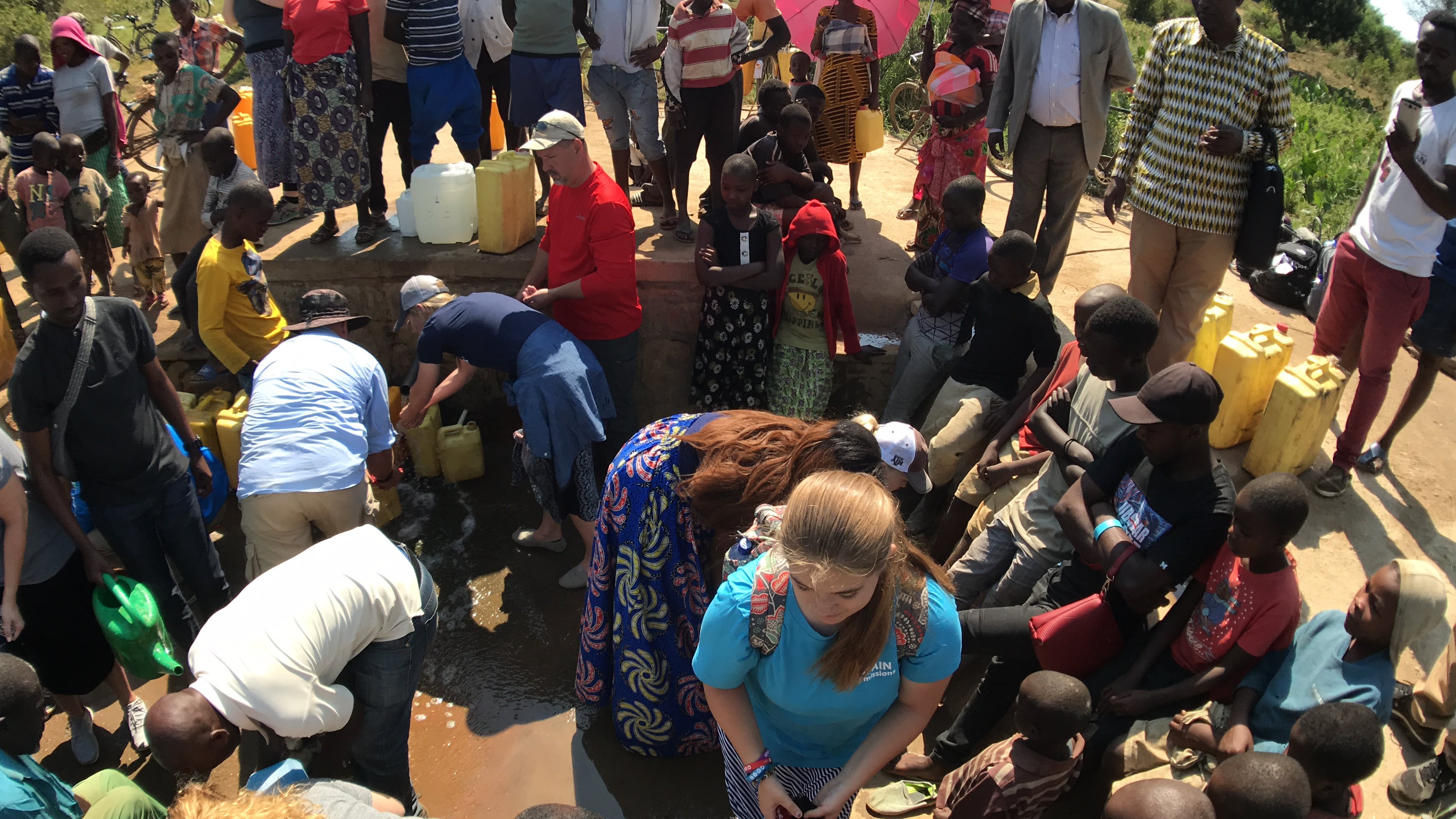 Feet washing in Rwanda
