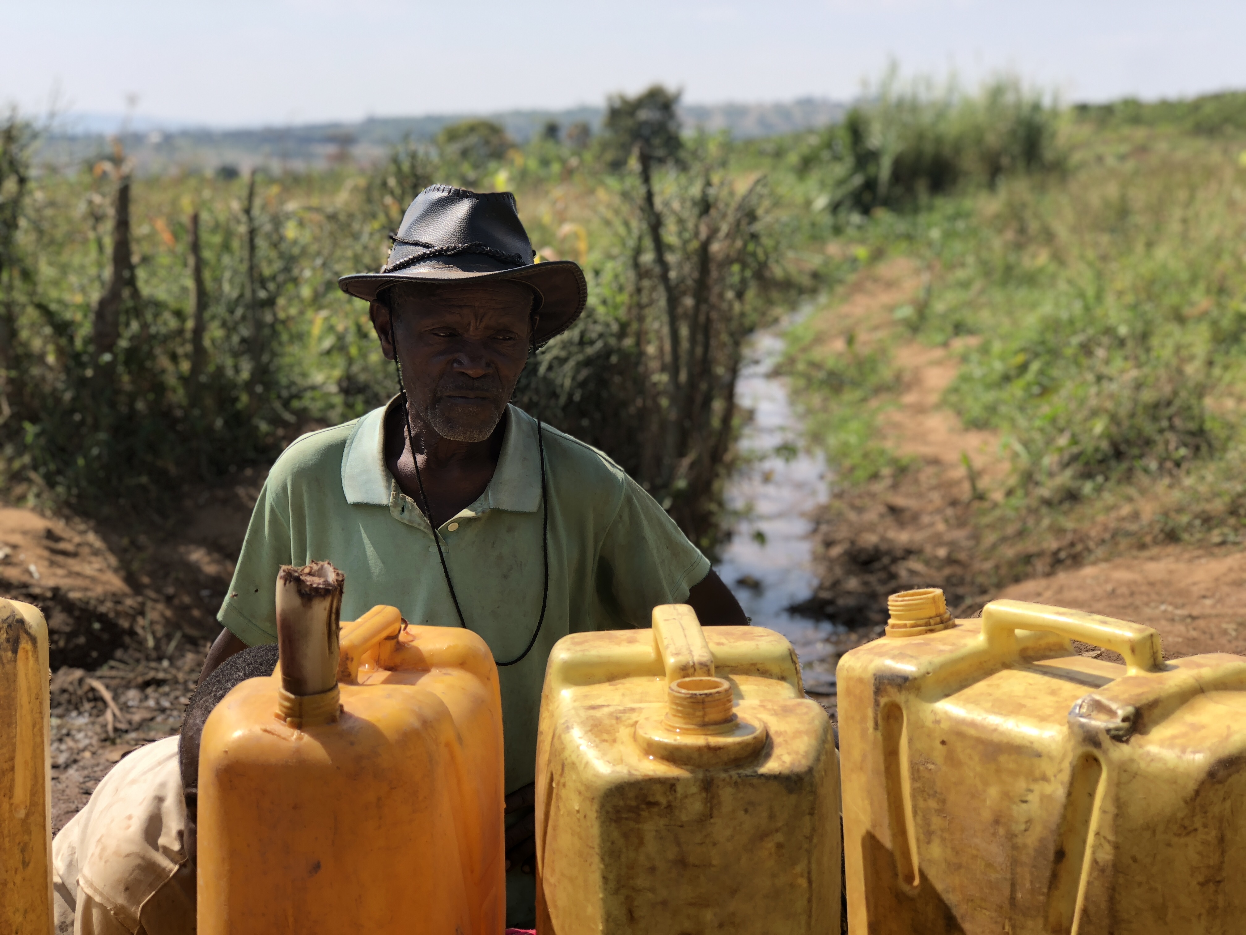 Future water well site in Rwanda