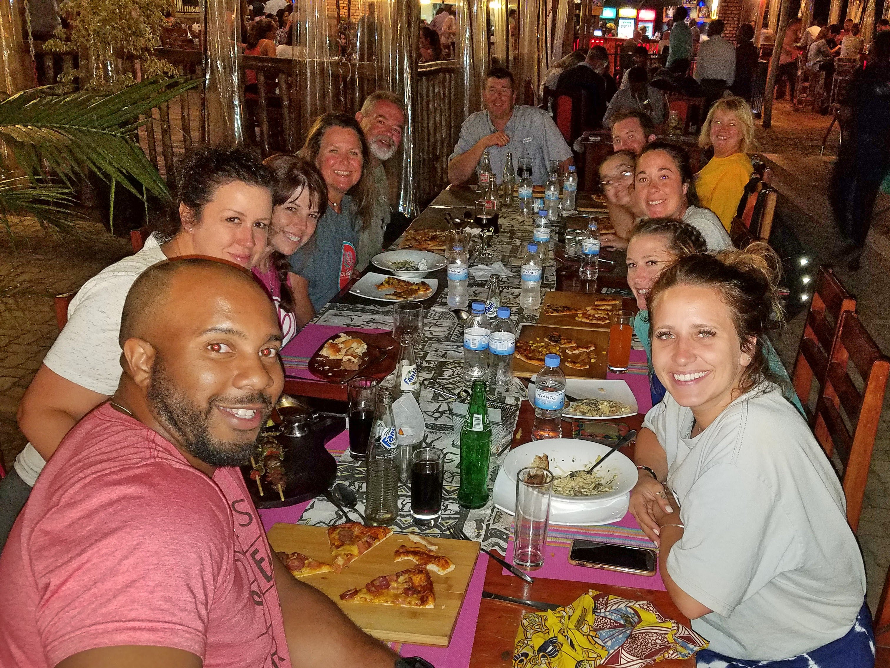 Dinner at The Hut - Kigali, Rwanda