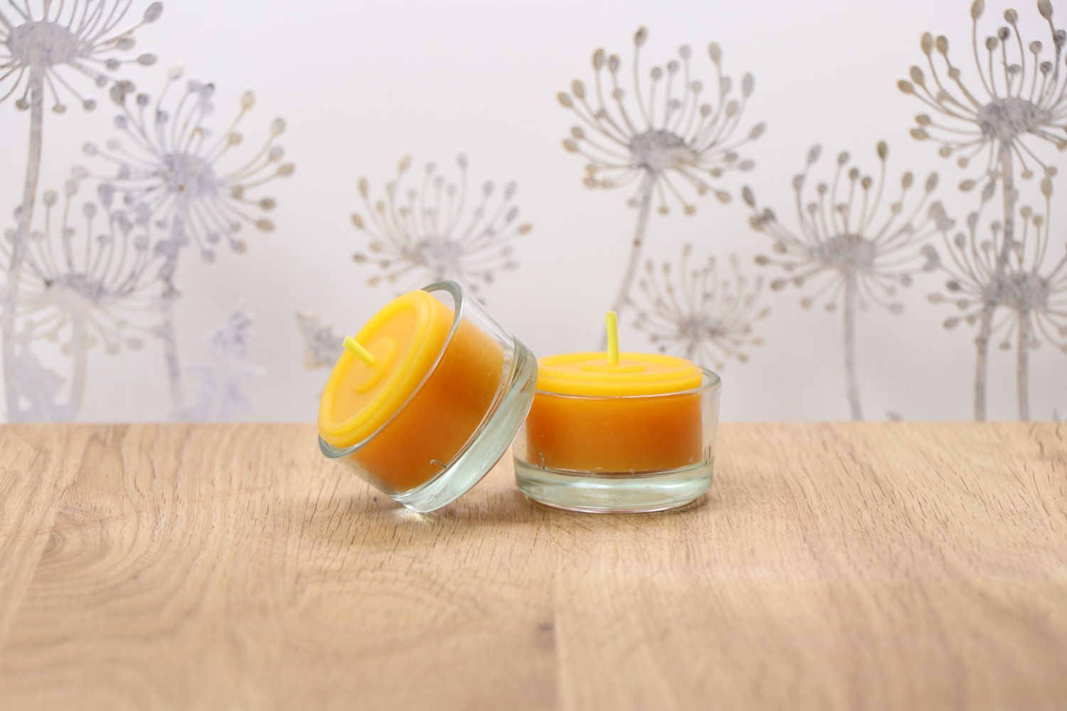 Bienenwachs Teelicht in Glas