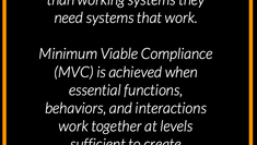 What is Minimum Viable Compliance (MVC)?