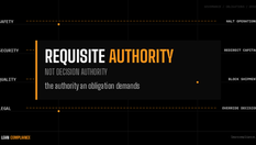 Requisite Authority, Not Decision Authority