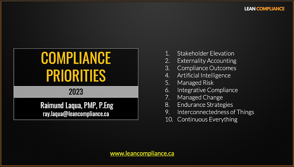 Compliance Priorties for 2023