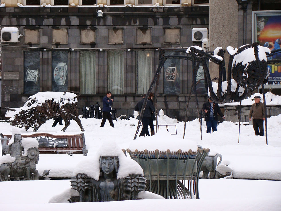 Снег в Ереване