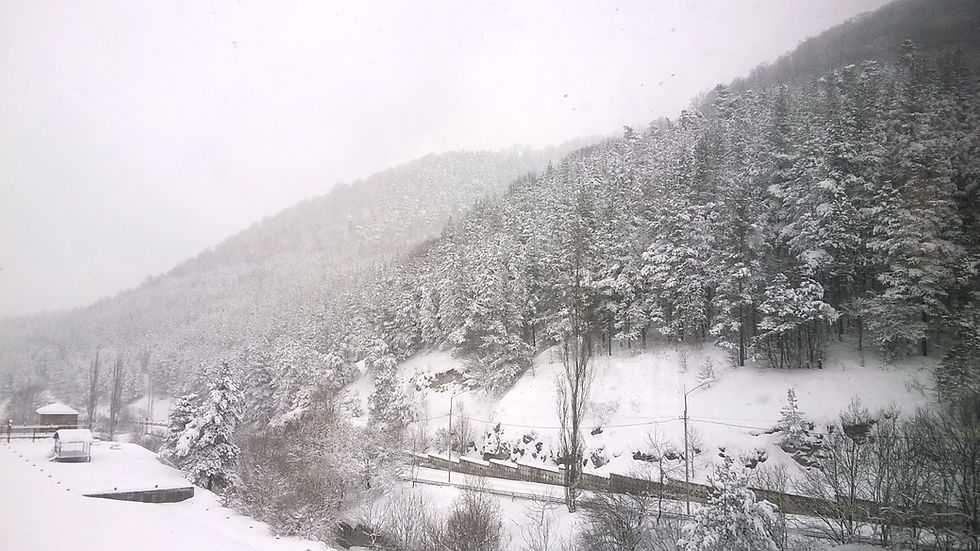 Снег в Дилижане