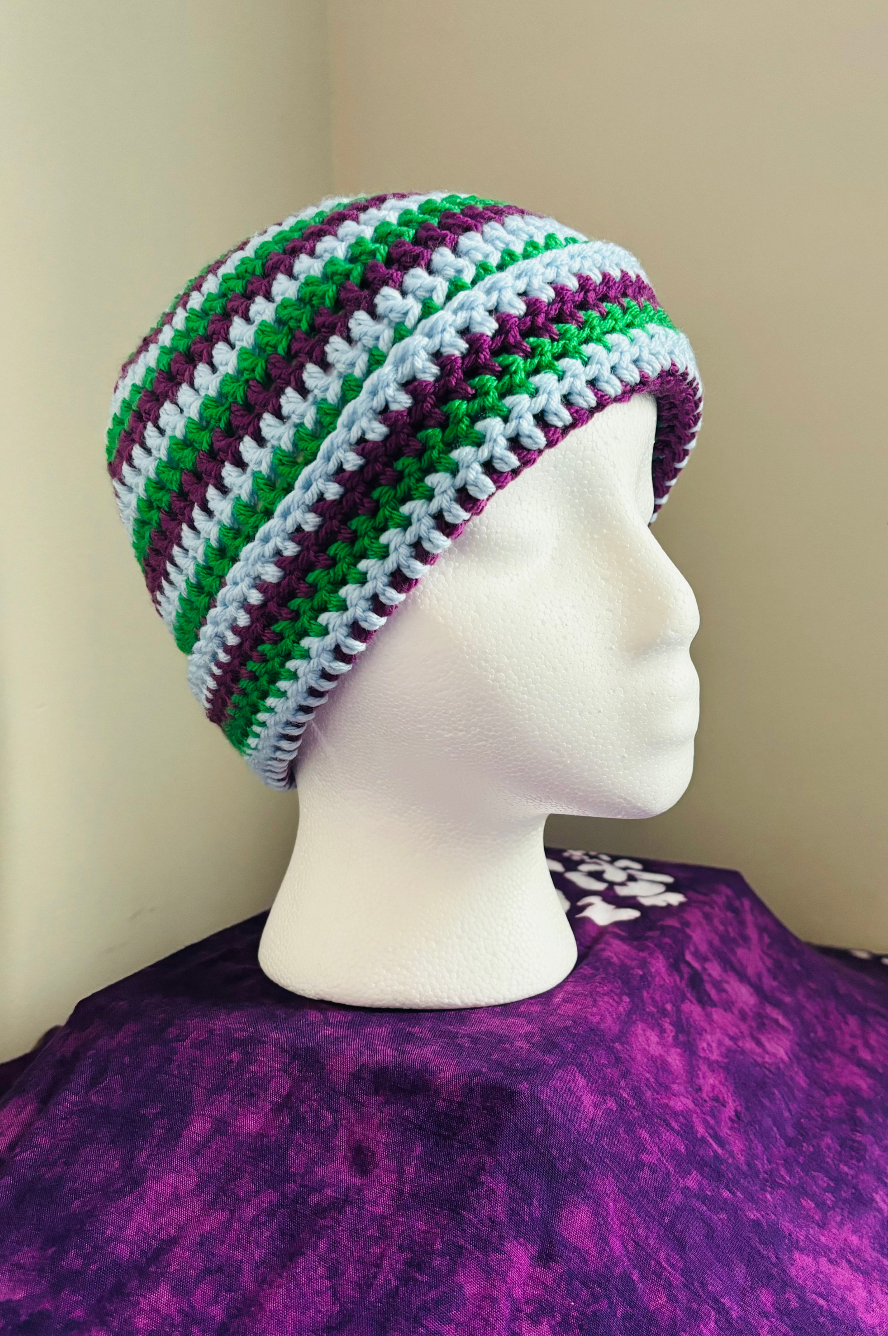 Multi-Color Crochet Hat