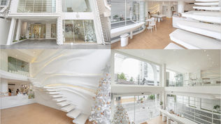 泰国曼谷咖啡厅| Flat+White Cafe & Milk Bar,超梦幻白色系悬浮阶梯咖啡馆。