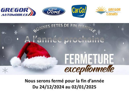 Bonnes fêtes de fin d’année