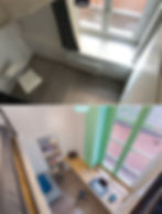 AVANT-APRES : un studio en location meublée, 20 m2 de fraîcheur dans les pentes de la Croix-Rousse à Lyon © lalaklak, décoratrice Lyon 4 Croix-Rousse