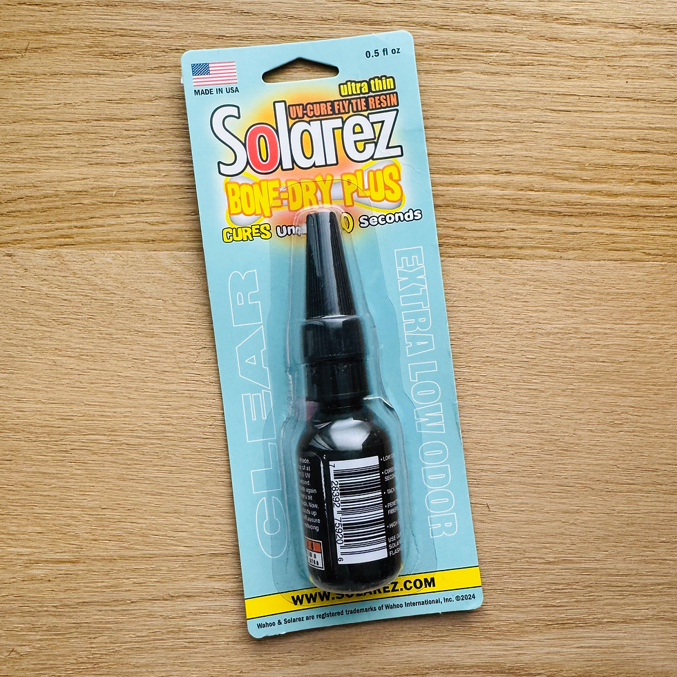 Vernis Solarez Bone Dry Plus – Vernis UV ultra-résistant pour montage de mouches