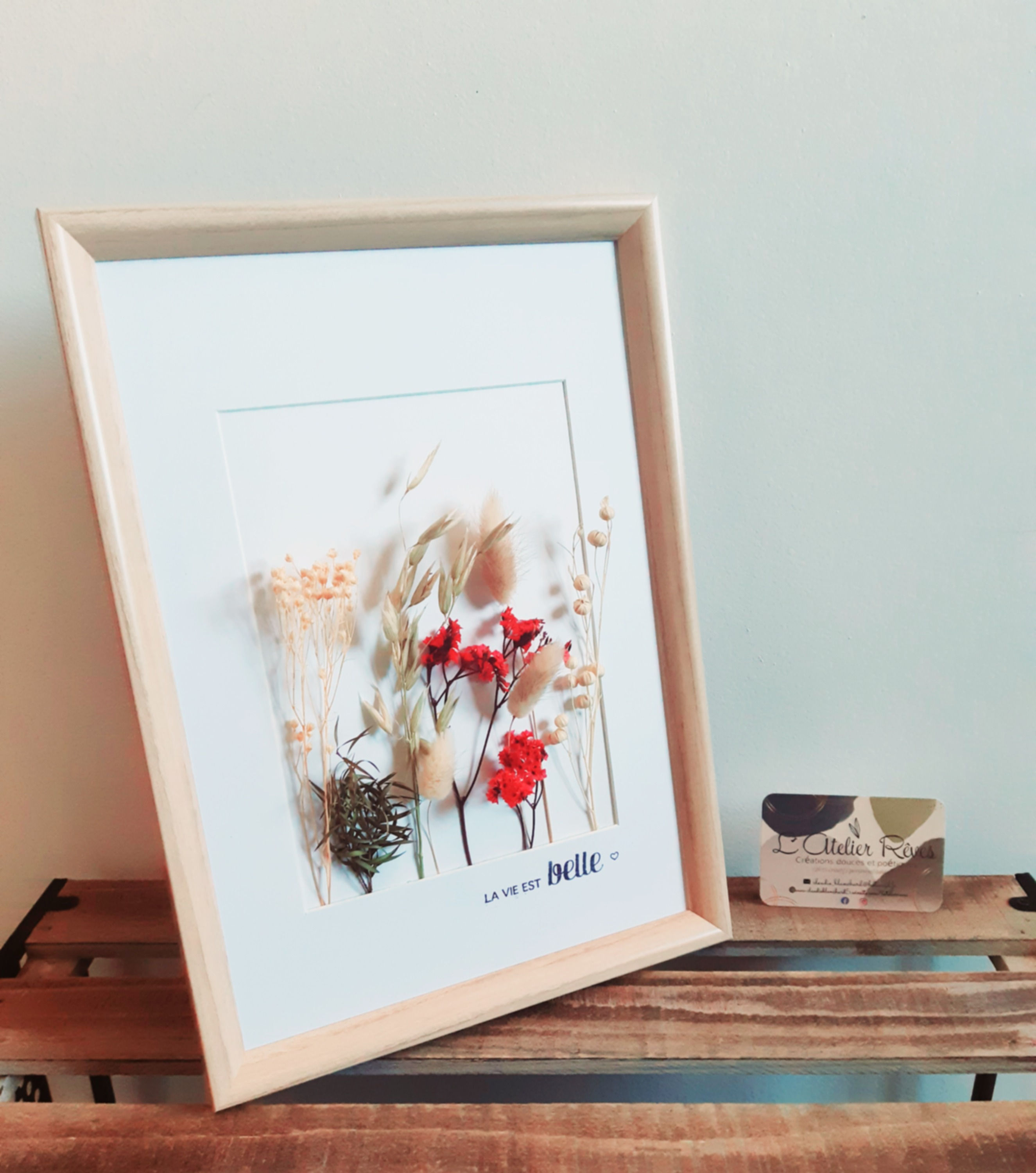 Tableaux de fleurs séchées