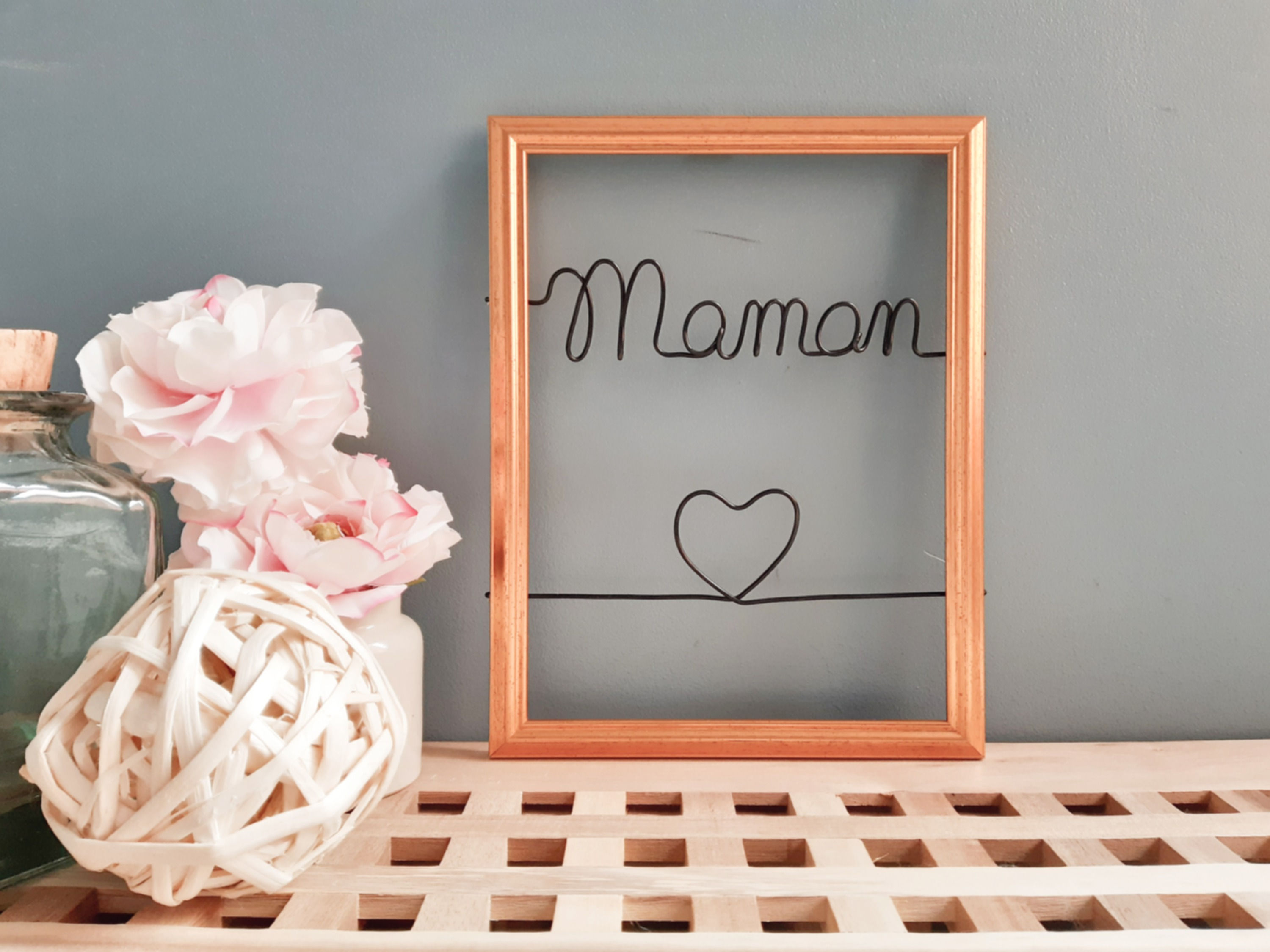 Cadre filaire "Maman"