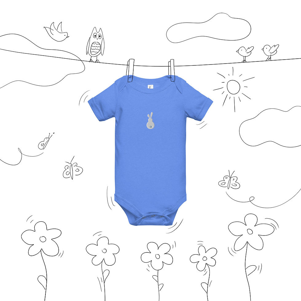 Thumbnail: Baby Bunny Embroidered One Piece