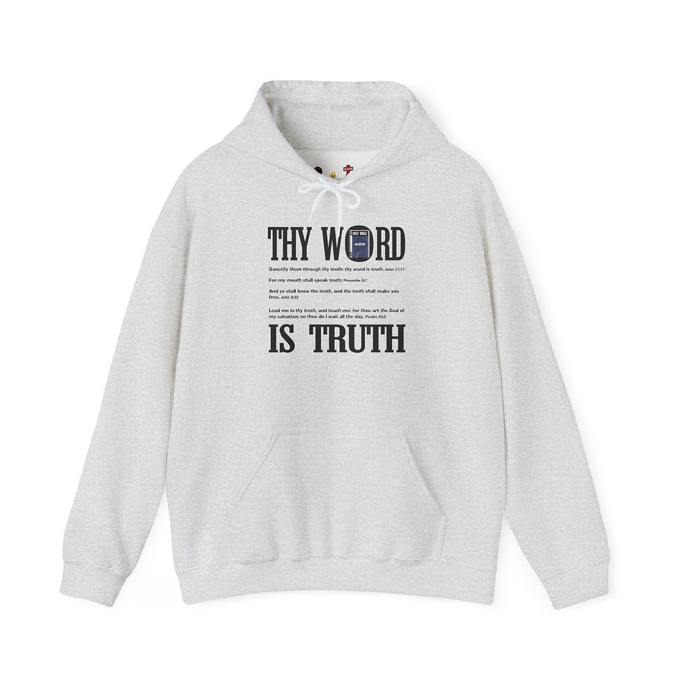 Thumbnail: Thy Word Is Truth Christian Hoodie Scripture Pullover Hoodie Faith Verse Hoodie 