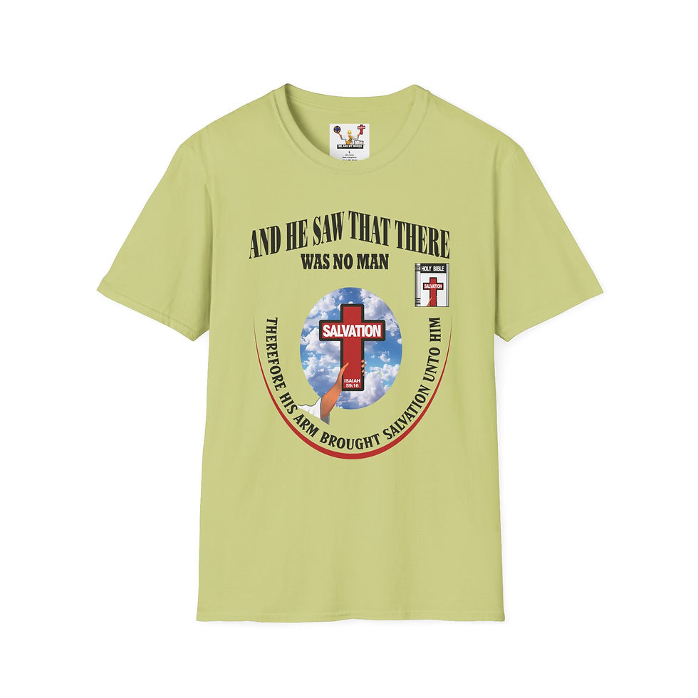 Thumbnail: His Arm Christian Faith Tee with Salvation Cross Design T-Shirt Unisex