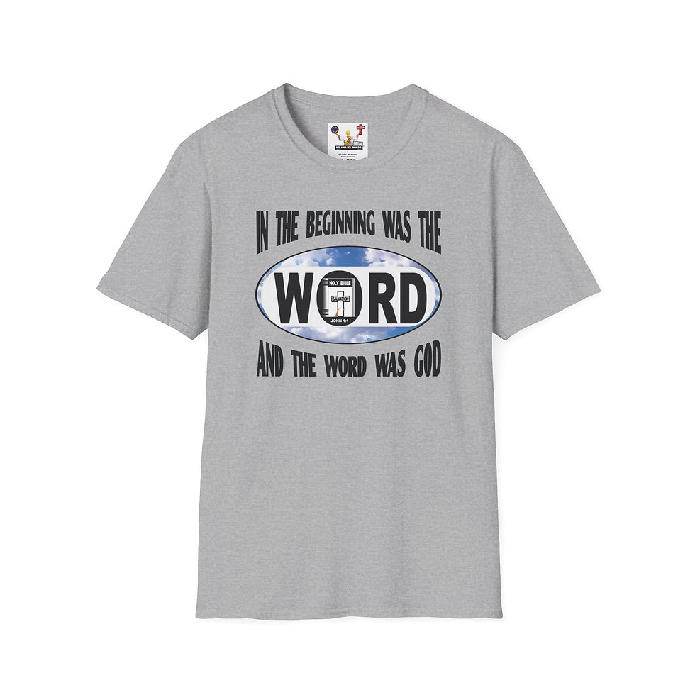Thumbnail: The Beginning Christian T-Shirt Bible Verse Unisex T-Shirt