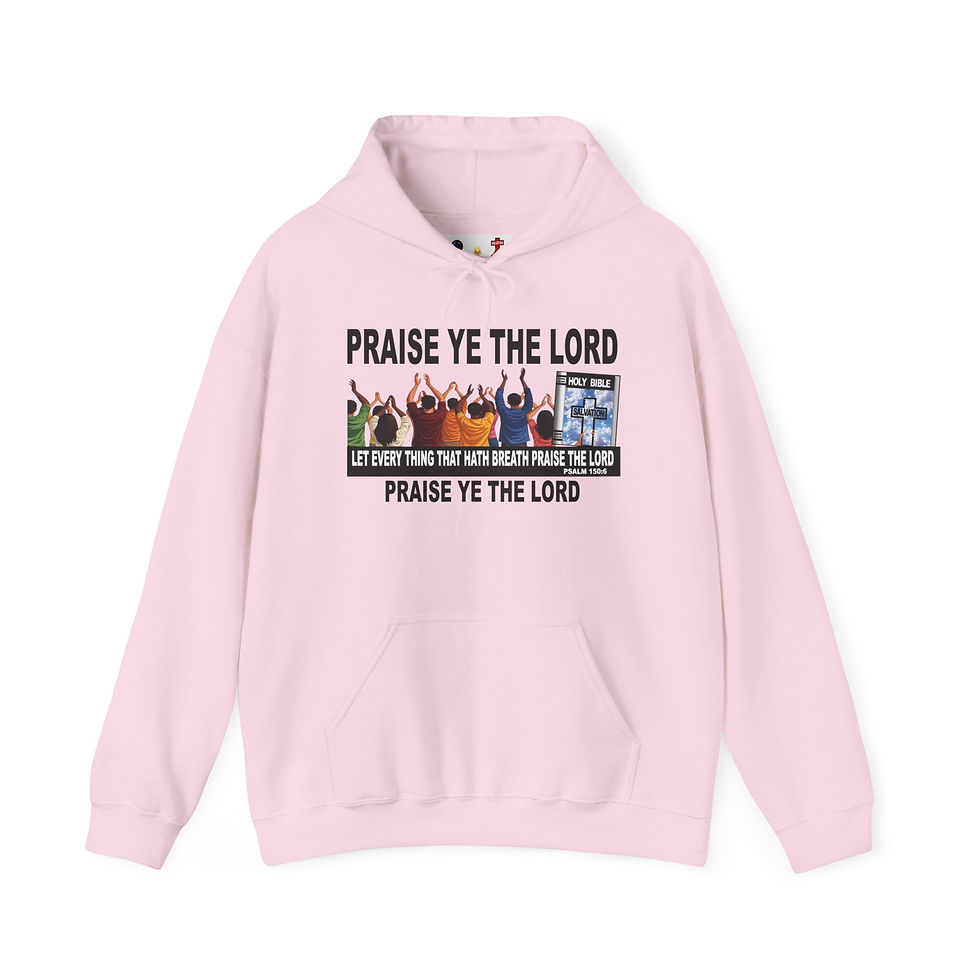 Thumbnail: Praise Ye The Lord Hoodie Christian Worship Pullover Faith Hoodie