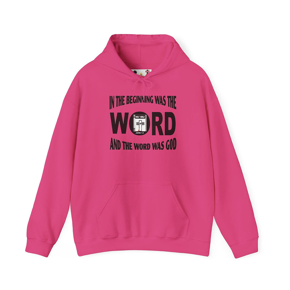 Thumbnail: The Beginning Christian Pullover Religious Hoodie Faith Hoodie