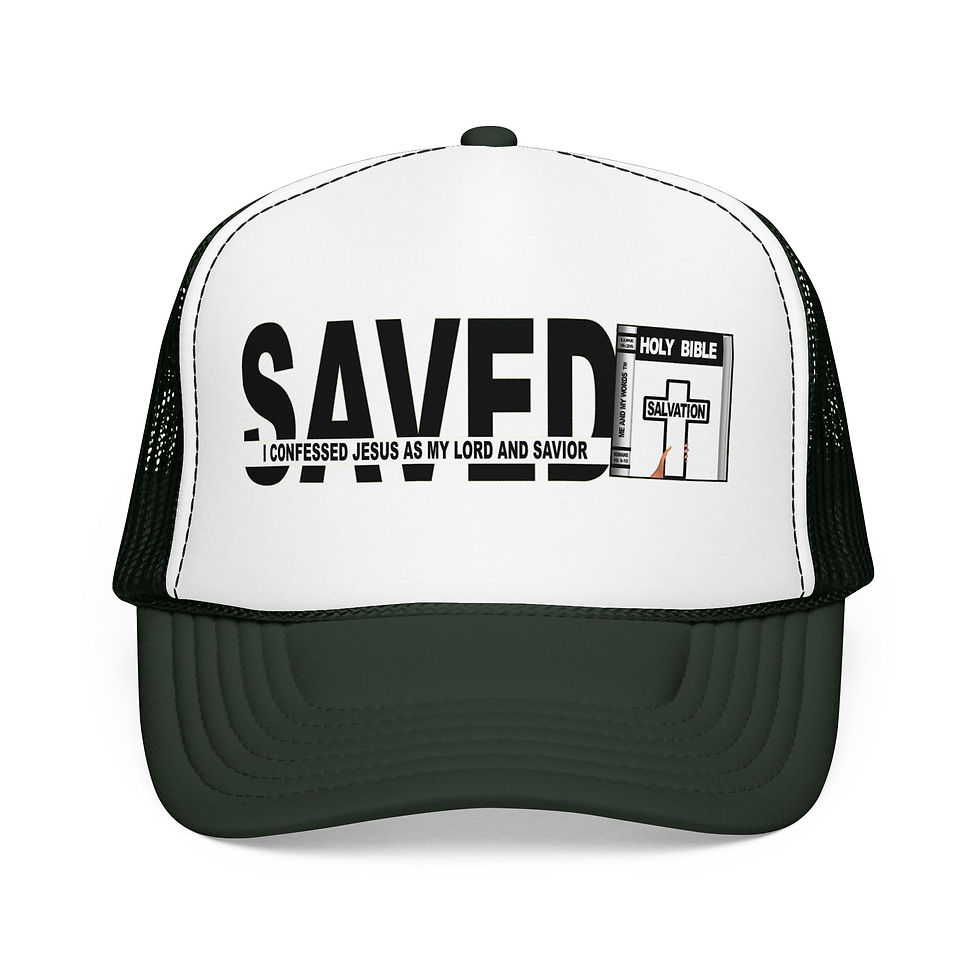 Thumbnail: Saved Trucker Hat Christian Mesh Cap