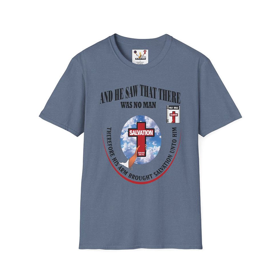 Thumbnail: His Arm Christian Faith Tee with Salvation Cross Design T-Shirt Unisex