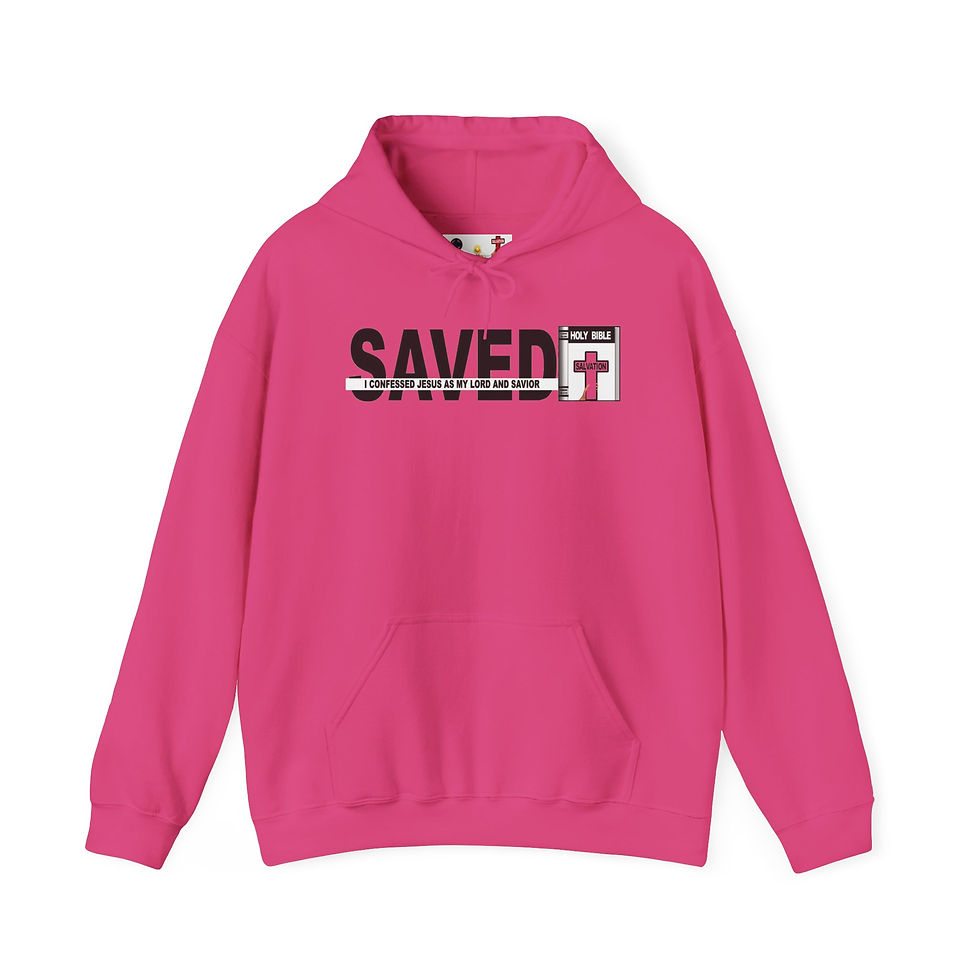 Thumbnail: Saved Hoodie Christian Hoodie Faith Pullover 