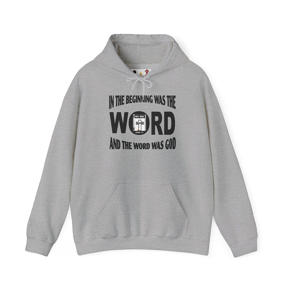 Thumbnail: The Beginning Christian Pullover Religious Hoodie Faith Hoodie
