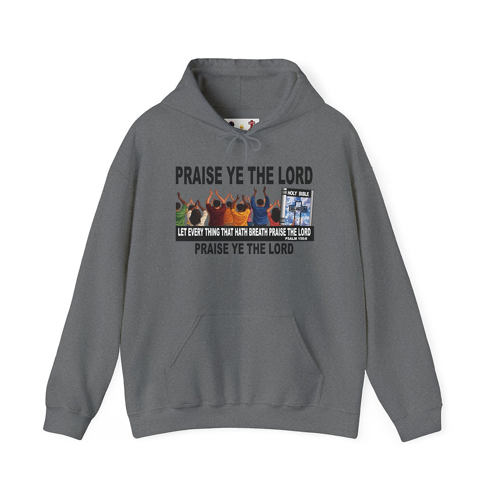 Thumbnail: Praise Ye The Lord Hoodie Christian Worship Pullover Faith Hoodie