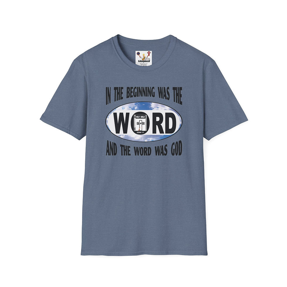Thumbnail: The Beginning Christian T-Shirt Bible Verse Unisex T-Shirt