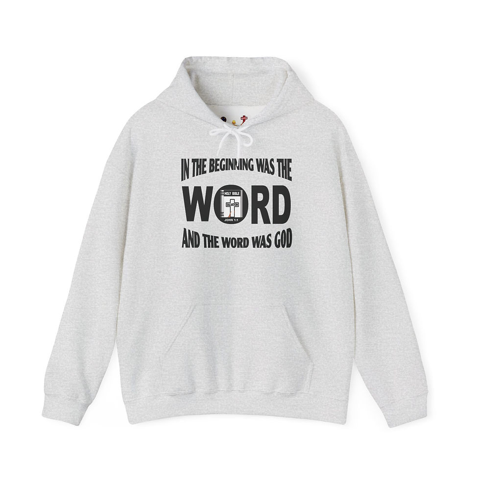 Thumbnail: The Beginning Christian Pullover Religious Hoodie Faith Hoodie