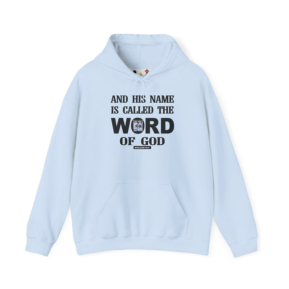 Thumbnail: The Word of God Religious Hoodie Scripture Pullover Faith Hoodie