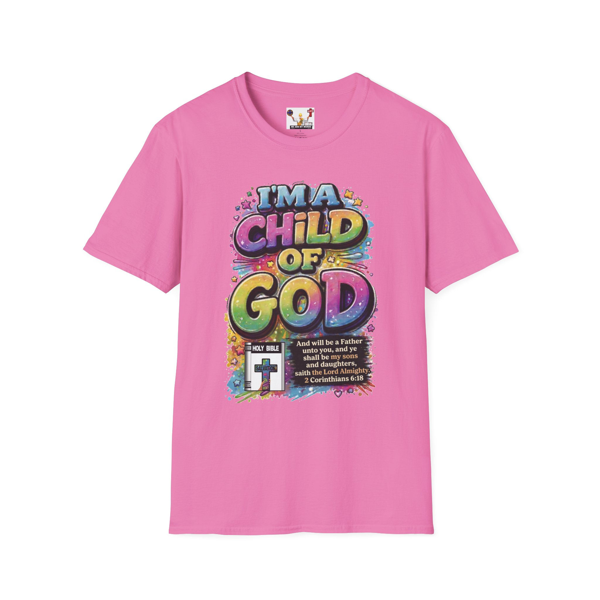 Child of God T-Shirt Christian Faith Graphic Tee with Bible Verse