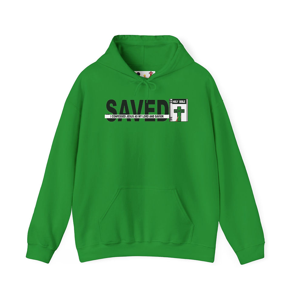 Thumbnail: Saved Hoodie Christian Hoodie Faith Pullover 