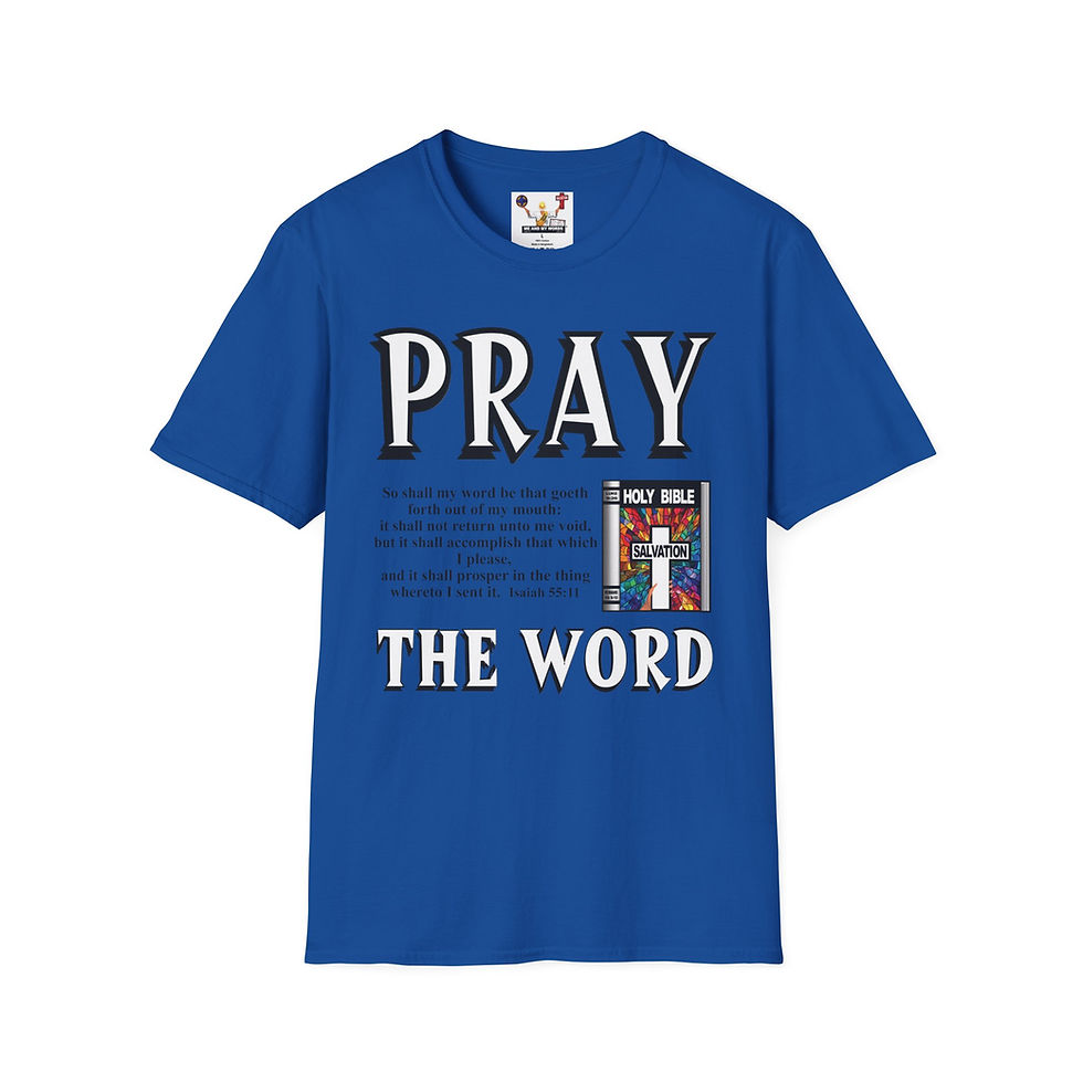 Thumbnail: Pray the Word T-Shirt Christian Tee Unisex Faith Tee