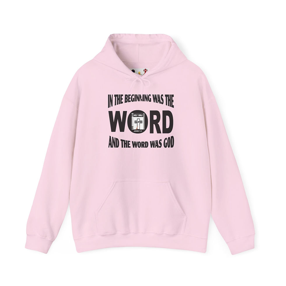 Thumbnail: The Beginning Christian Pullover Religious Hoodie Faith Hoodie