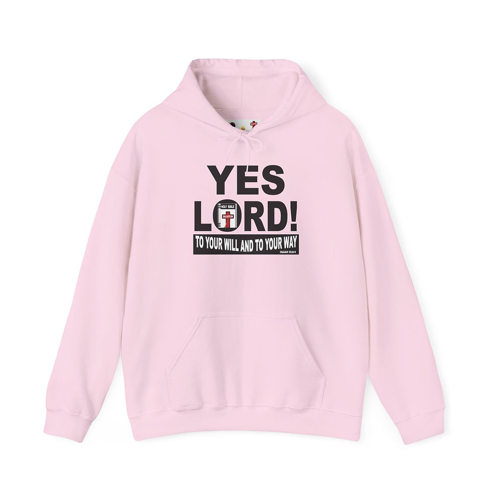 Thumbnail: Yes Lord Hoodie Christian Faith Pullover with Cross Religious Hoodie
