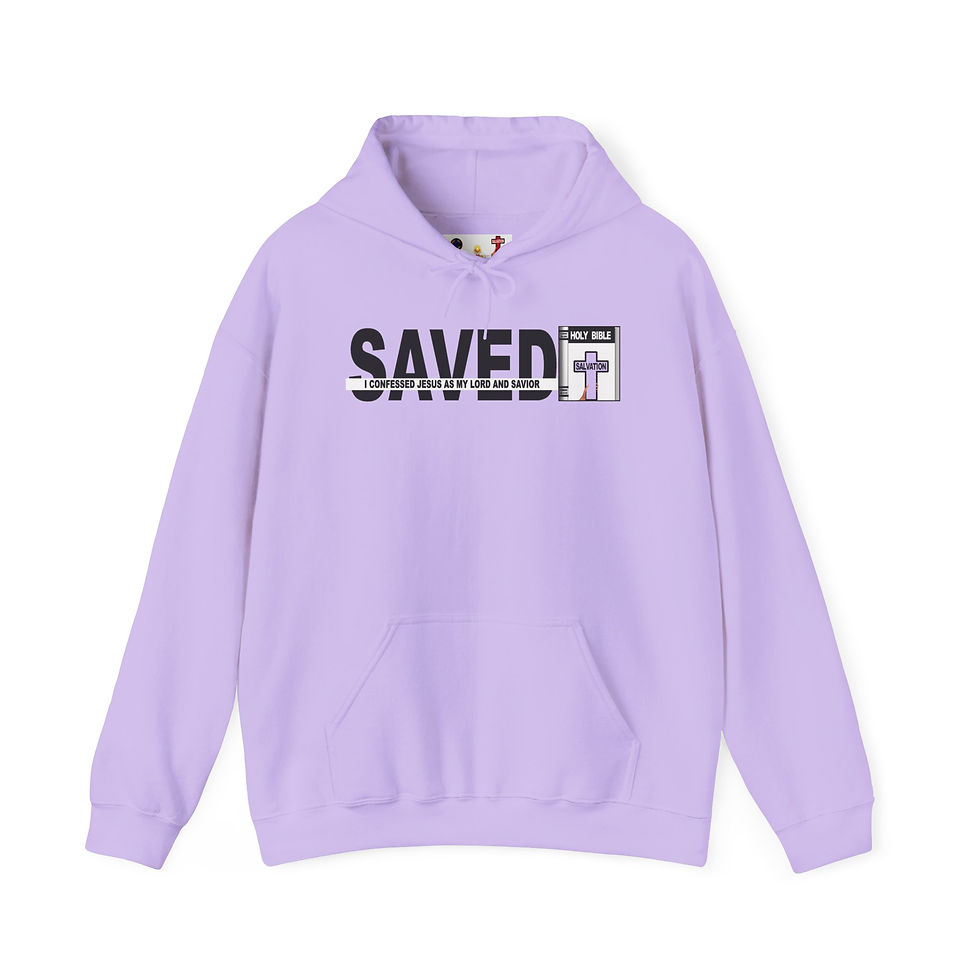 Thumbnail: Saved Hoodie Christian Hoodie Faith Pullover 