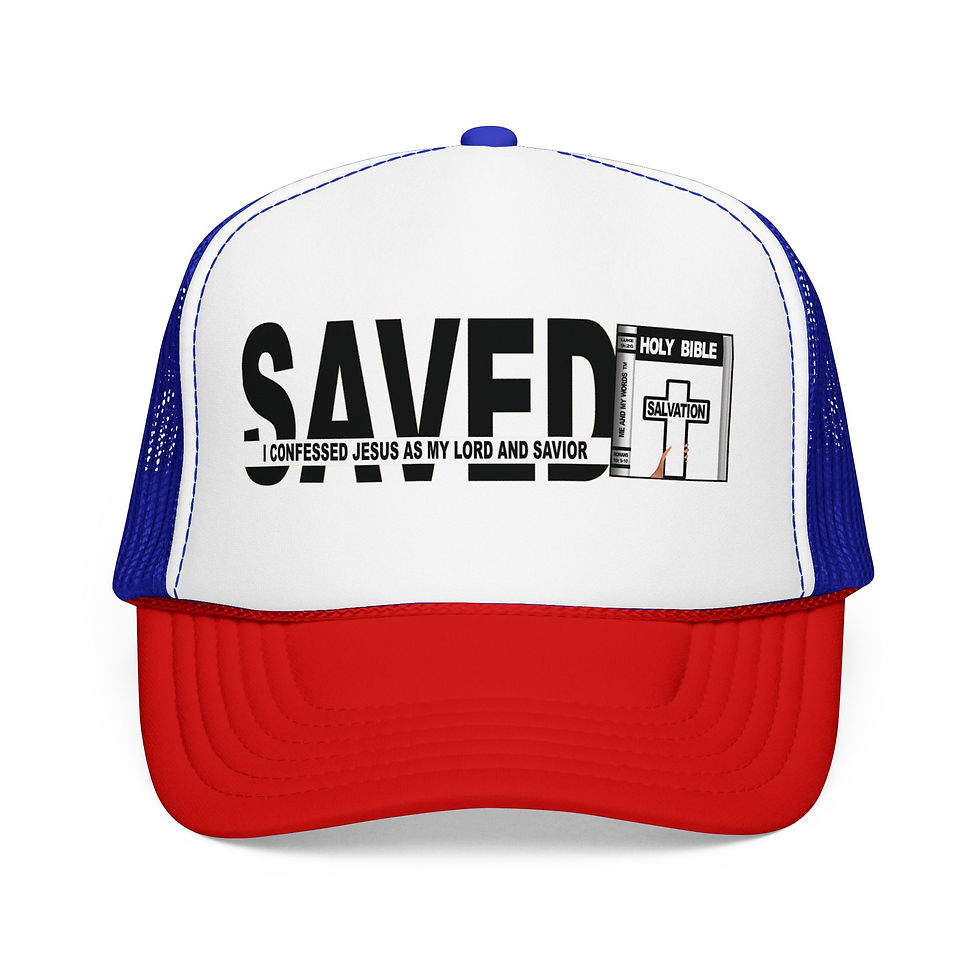 Thumbnail: Saved Trucker Hat Christian Mesh Cap