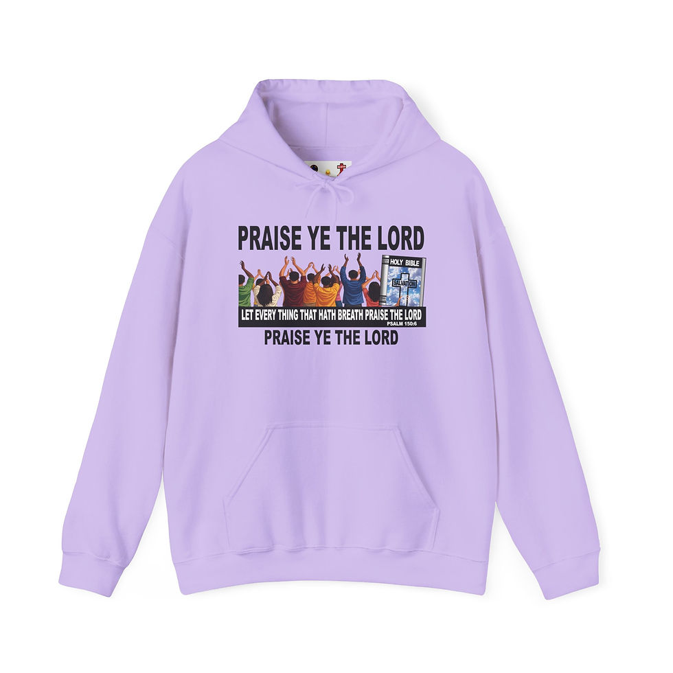 Thumbnail: Praise Ye The Lord Hoodie Christian Worship Pullover Faith Hoodie