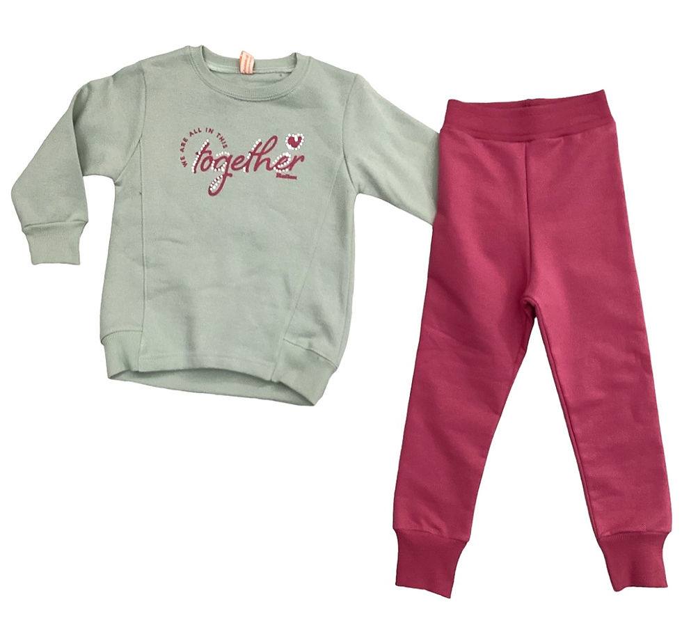 Παιδικό σετ φόρμας φούτερ χνούδι σε χρώμα βεραμάν σάπιο μήλο | MielKids.gr