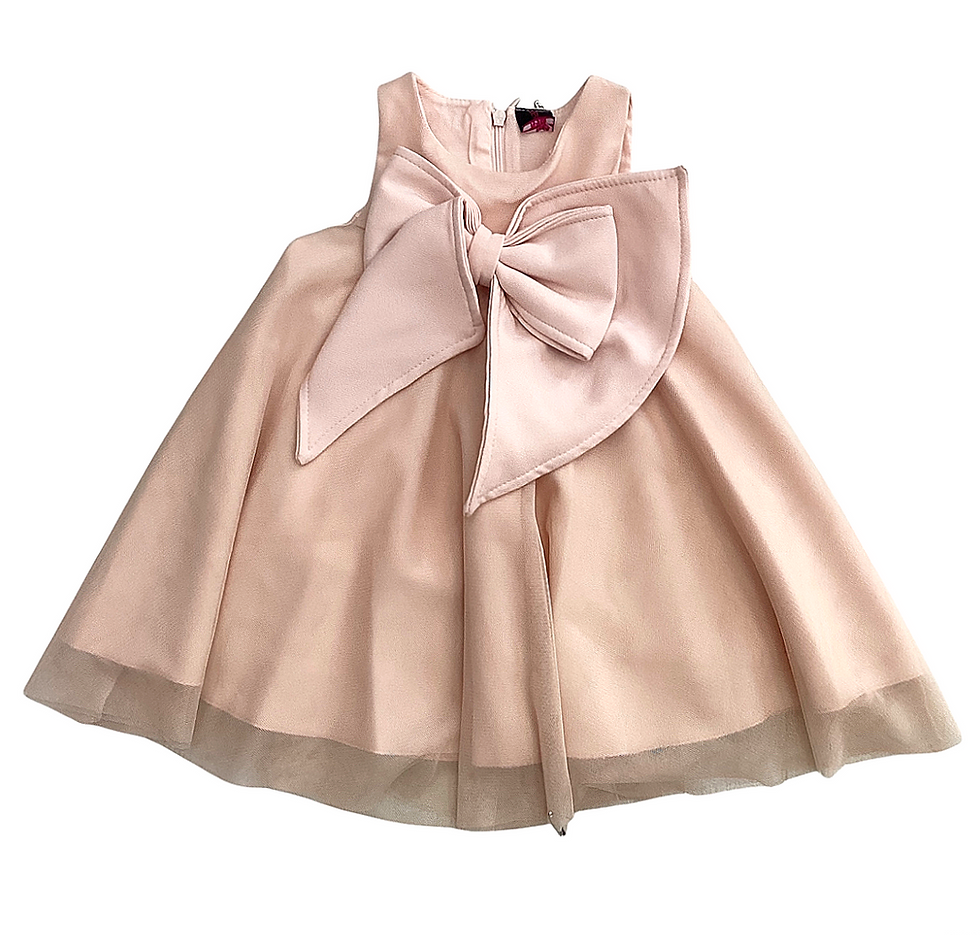 Βρεφικό φόρεμα ροζ με φόδρα | MielKids.gr