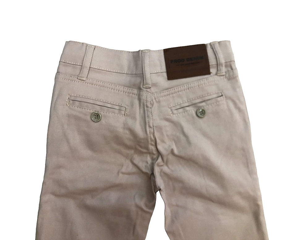 Μικρογραφία: Παιδικό παντελόνι Chino μπεζ για αγόρια No 6-16