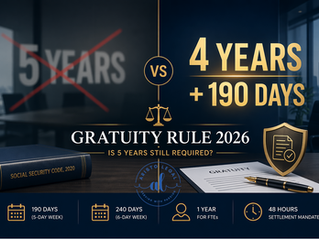 The 4-Year 190-Day Rule: Is “5 Years” a Gratuity Myth in 2026?