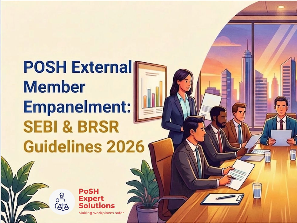 Beyond the Internal Committee: Why External Member Empanelment Is Now a SEBI & BRSR Board-Level Priority (2026)