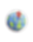 globo mundo com pin de localização