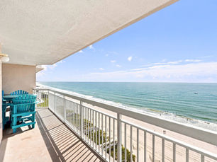 Oceanfront balcony in North Myrtle Beach captured for a real estate video by Weston Media